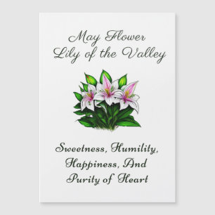 May Birth Month Flower Lily of the Valley Floral