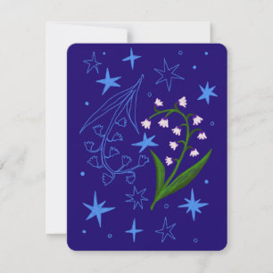 May Birthday Month Card (Lily of the Valley)