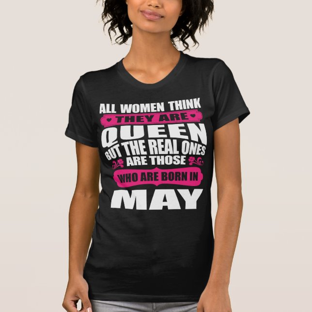 May Birthday Woman T-Shirt (Front)