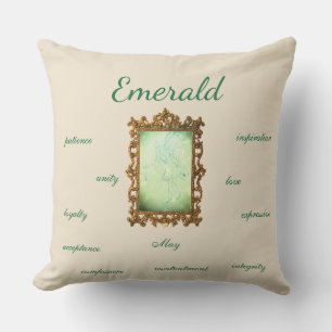 May Birthstone Emerald Fairy Cushion