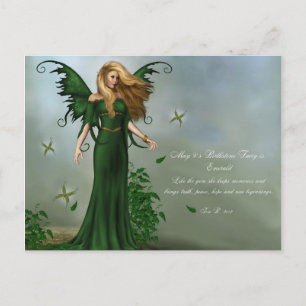 May Birthstone Fairy Postcard