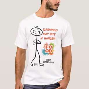 May Bite If Hangry White T-Shirt