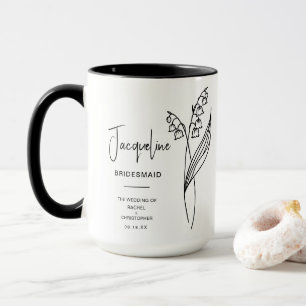 May Bridesmaid   Lily of Valley Birth Flower Mug