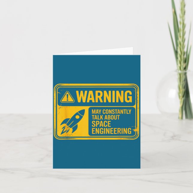 May Constantly Talk About Space Design Card (Front)