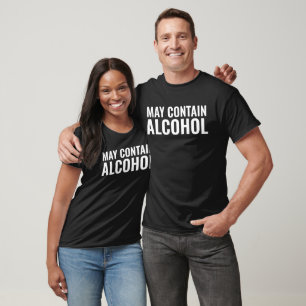 MAY CONTAIN ALCOHOL BEER MENS T-SHIRTS