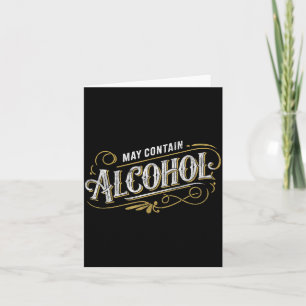 May Contain Alcohol Clic Party Humour Card