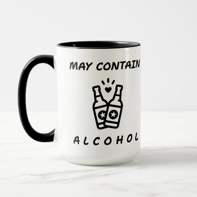 May Contain Alcohol Combo Mug – Funny (Left)