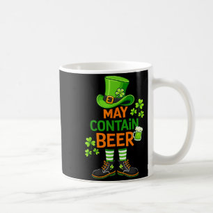May contain beer funny st patrick day humor coffee mug