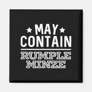 May Contain Rumple Minze Funny Alcohol Bar Crawl Magnet