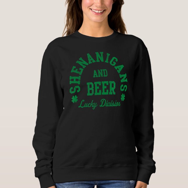 May Contain Whiskey St Patricks Day Sweatshirt (Front)