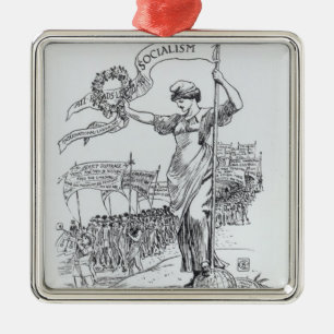 May Day, 1907 Metal Tree Decoration