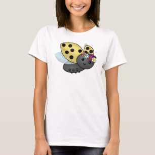 May Day Ladybug with Flower Chain headband T-Shirt