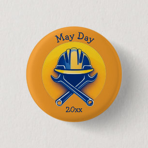 May Day Tools 3 Cm Round Badge