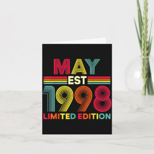 May est 1998 birthday limited edition 28-year-old card