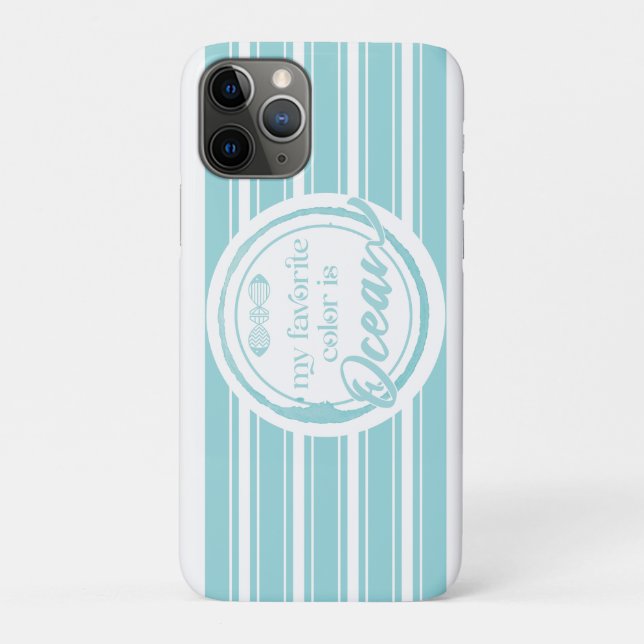 May Favourite colour is Ocean Beach Towel Case-Mate iPhone Case (Back)