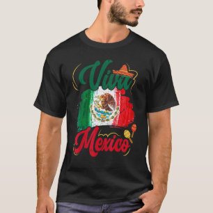 May Fifth Patriotic Viva Mexico Vintage Distressed T-Shirt