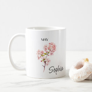 May Flower Personalised Coffee Mug