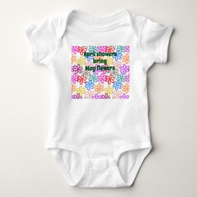 May Flowers  Baby Bodysuit (Front)