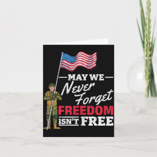 May Forget Dom Isnt Flag Memorial Day Performance Card