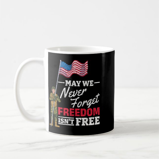 May Forget Dom Isnt Flag Memorial Day Performance Coffee Mug (Left)