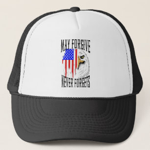 May Forgive Eagle-Flag Trucker Hat