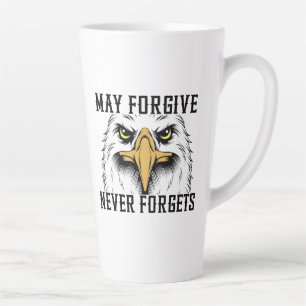 May Forgive, Never Forgets Eagle Latte Mug
