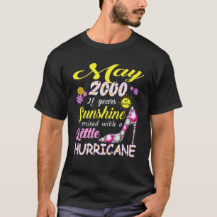 May Girl 2000 T 21St Birthday Gifts 21 Years Old T-Shirt