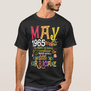 May Girls 1965 Funny 56th Birthday 56 Years Old Bi T-Shirt