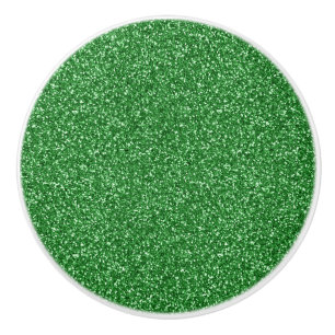 May Green Glitter Ceramic Knob