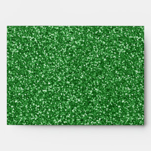 May Green Glitter Envelope
