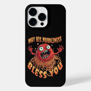 MAY HIS NOODLINESS BLESS YOU SPAGHETTI & MEATBALL iPhone 14 PRO MAX CASE