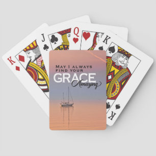 May I Always Find Your Grace Amazing Christian Playing Cards
