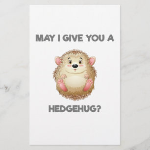 May I Give You A Hedgehug Stationery