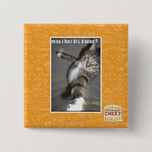 may I haz dis dance? 15 Cm Square Badge