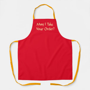 May I Take Your Order Really Red Cooking Apron
