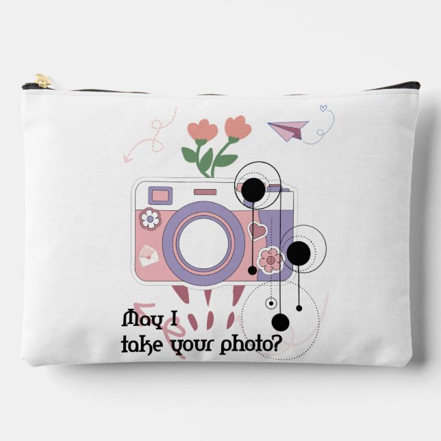 May I take your photo?  Accessory Pouch (Front)