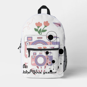 May I take your photo? Printed Backpack