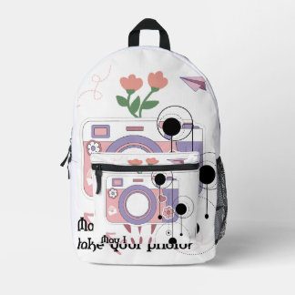 May I take your photo?  Printed Backpack