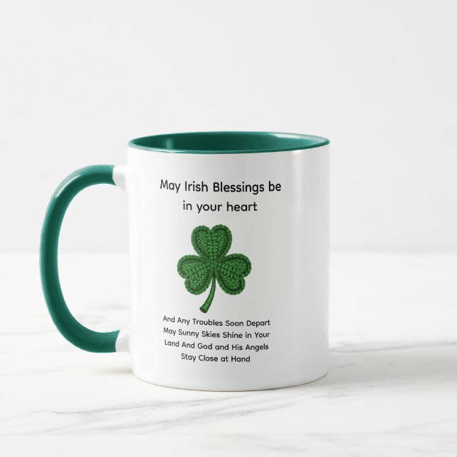 May Irish Blessings Be in Your Heart St. Patrick’s Mug (Left)