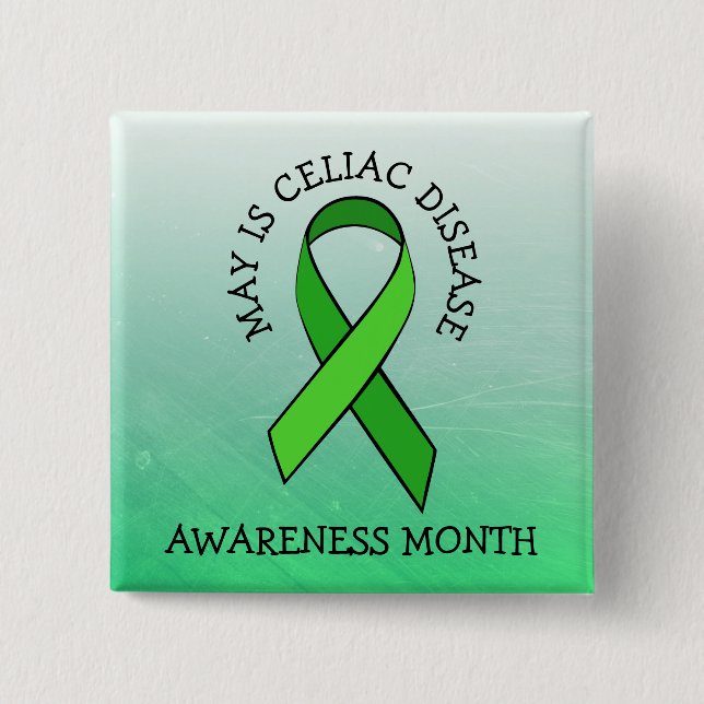 May is Celiac Disease Awareness Month Button (Front)