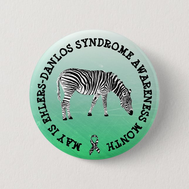 May is  Ehlers-Danlos syndrome  Month Button (Front)