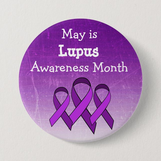 May is Lupus Awareness Button (Front)