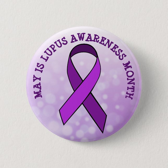 May is Lupus Awareness Month 6 Cm Round Badge (Front)