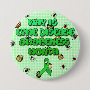 May is Lyme Disease Awareness Month Button
