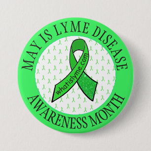 May is Lyme Disease Awareness Month Lime  Button
