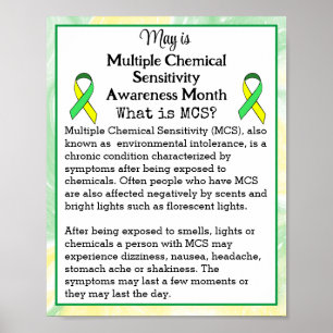 May is Multiple Chemical Sensitivity Awareness Poster
