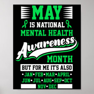 May is national mental health awareness month poster