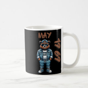 May King Grill Master Bear Bbq Lover Dad Birthday  Coffee Mug