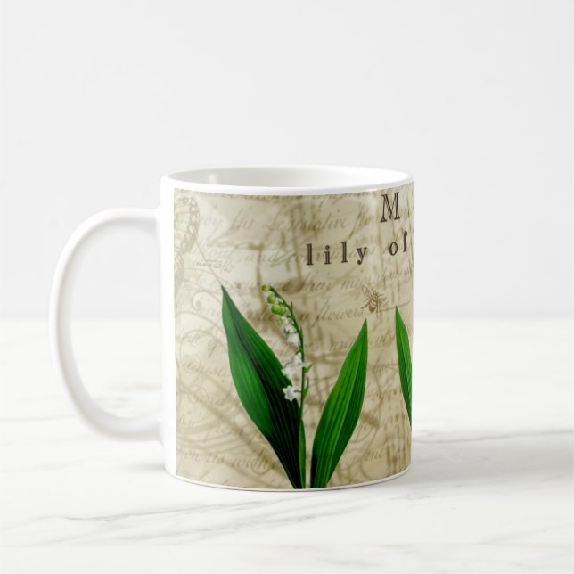 May Lily of the Valley Coffee Mug (Left)