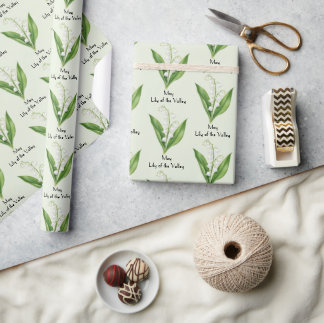 May Lily of the Valley Flowers Wrapping Paper